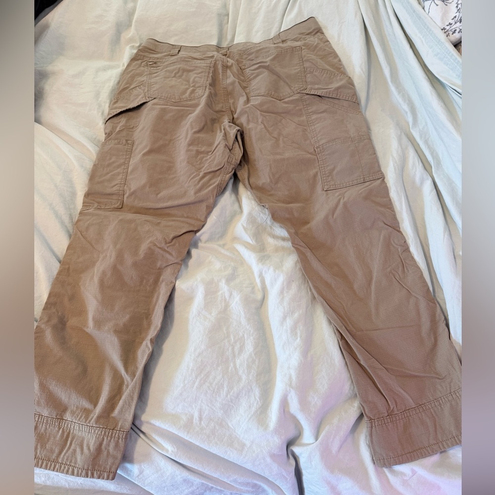 Dovetail Straight Leg Workwear Pants in Khaki